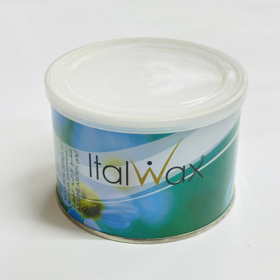 Теплий віск для депіляції в банці ItalWax Азулен 400 мл