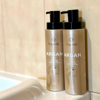 Шампунь + кондиционер для волос с аргановым маслом Argan Oil Bogenia BG411