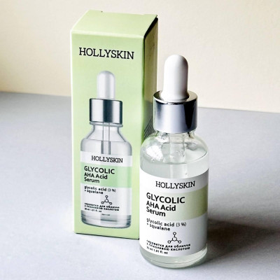 Сыворотка с гликолевой кислотой для лица HollySkin Glycolic AHA Acid Serum 30 ml