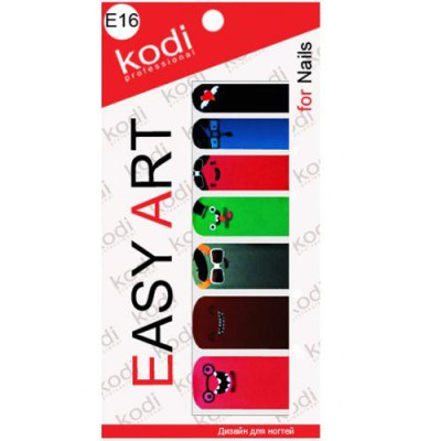 Наклейки для дизайна ногтей Kodi Professional Easy Art E16