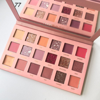 Палетка теней для макияжа Huda Beauty Nude 18 цветов №77