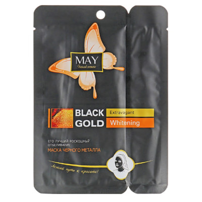 Маска для лица отбеливающая Dizao Black Gold  Extravagant Whitening CMD-025