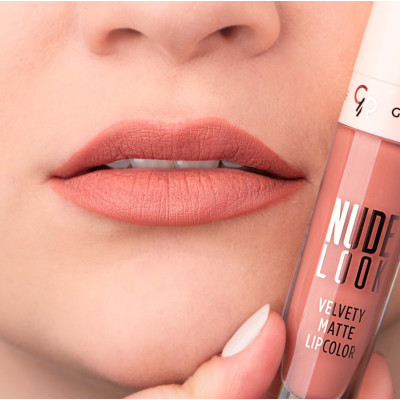 Жидкая матовая помада Nude Look Velvetty Matte Golden Rose 02