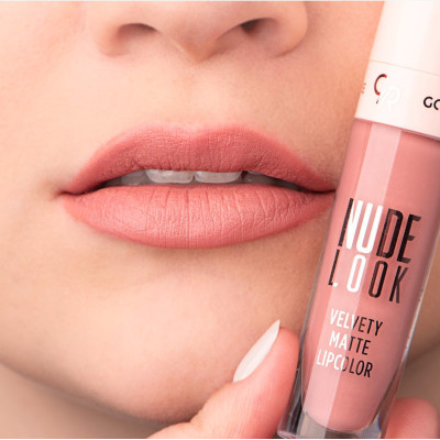 Жидкая матовая помада Nude Look Velvetty Matte Golden Rose 03