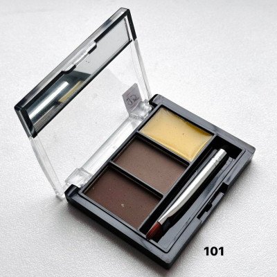Тени для бровей EYEBROW 3 COLOR SET с воском Triumph CTEB02 101