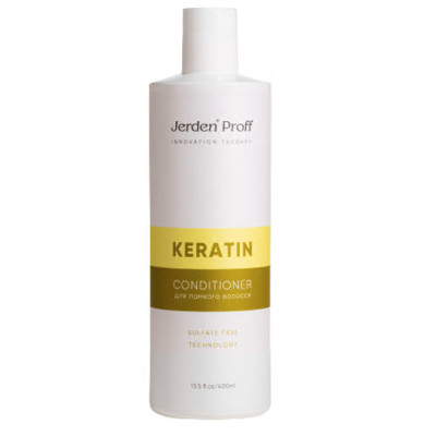 Кондиционер безсульфатный для волос с кератином Keratin Jerden PROFF 400 ml