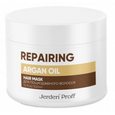 Маска восстанавливающая для поврежденных волос с аргановым маслом Argan Oil Jerden PROFF 300 ml
