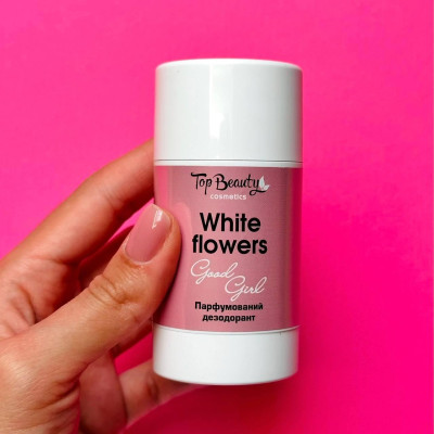 Дезодорант сухой парфюмированный с пробиотиком 50 мл White flowers Top Beauty
