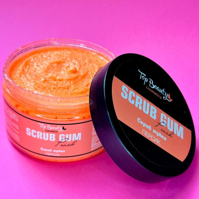 Скраб-жуйка для тіла 250 мл Персик Top Beauty