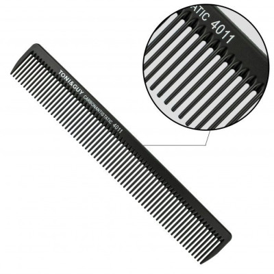 Гребень для волос черный T&G Carbon 4011