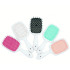 Расческа для волос белая SUPERBRUSH с зеленой щетиной