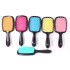 Гребінець для волосся чорний SUPERBRUSH із зеленою щетиною