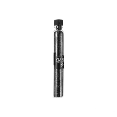 Блестки (песок) для украшения ногтей в пробирке Starlet Professional черный