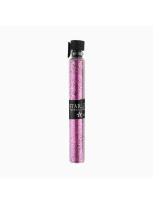 Блискітки (пісок) для оздоблення нігтів у пробірці Starlet Professional малиновий