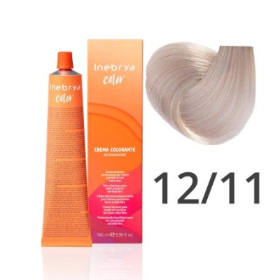Крем-краска Inebrya Color 12/11 super platinum blonde ex (осветляющий блонд супер платиновый), 100 ml