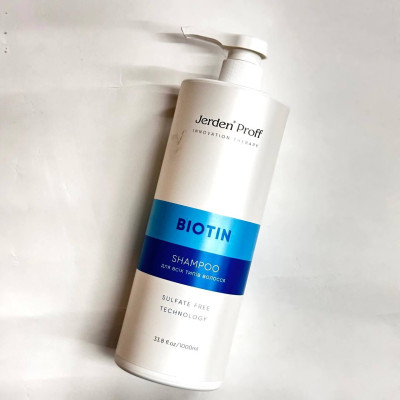 Шампунь безсульфатный для волос с биотином и коллагеном Biotin Jerden PROFF 1000 ml