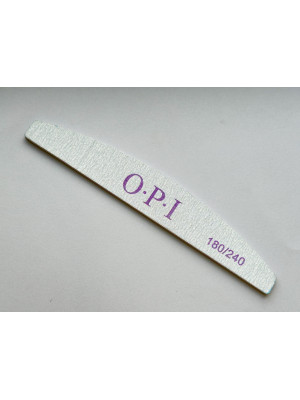 Пилка для ногтей OPI полумесяц 180/240 грит, серая