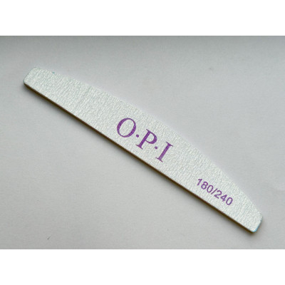 Пилка для ногтей OPI полумесяц 180/240 грит, серая