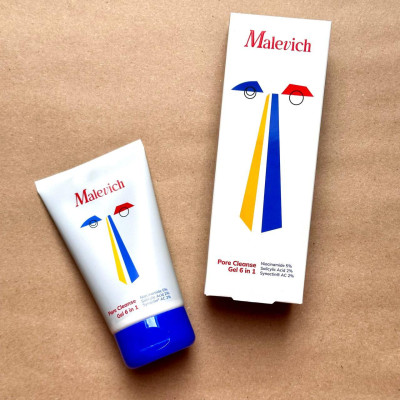 Балансирующий противовоспалительный гель для умывания 6 в 1 Malevich М-1120 150 мл