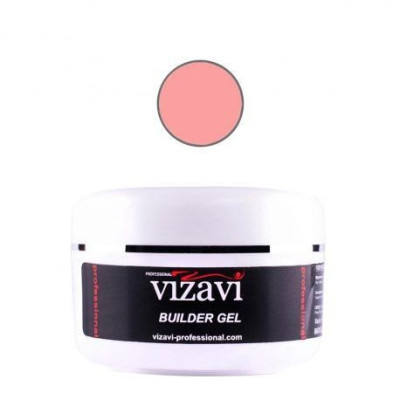 Гель для наращивания ногтей розово-коралловий 15 мл Vizavi Professional AG-07
