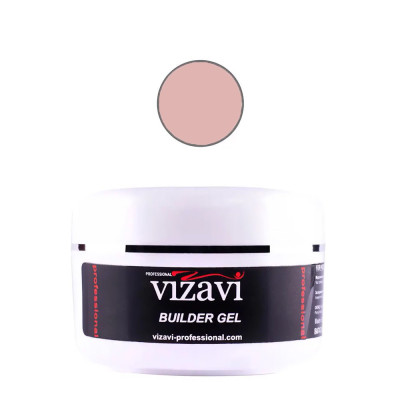 Гель для наращивания ногтей нюдовый 15 мл Vizavi Professional AG-09