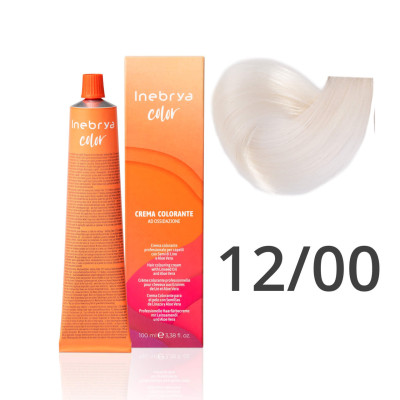 Крем-краска Inebrya Color 12/00 superlight platinum blonde (cуперосветляющий блонд натуральный), 100 ml
