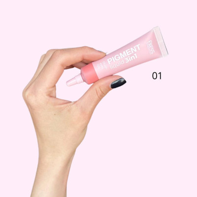 Кремовые румяна Liquid Pigment 3 in 1 Bless Beauty 01 Gentle Pink