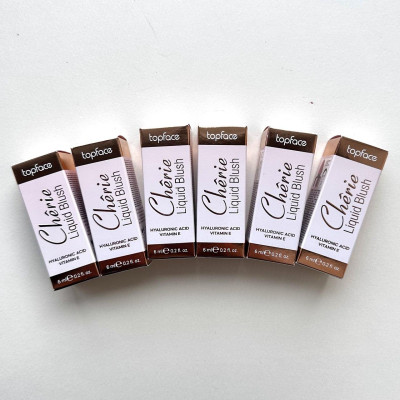 Набор ТЕСТЕРОВ румян жидких Top Face Cherie Liquid Blush PT356 (6шт)