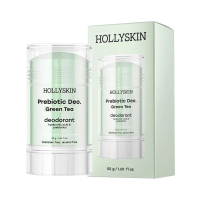 Дезодорант парфюмированный с гиалуроновой кислотой и пребиотиками Green Tea HOLLYSKIN