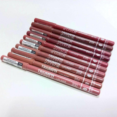 Набор карандашей для губ TRIUMPH of COLOR 10шт