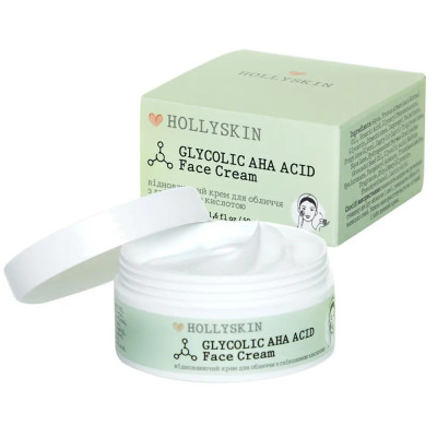 Крем для лица восстанавливающий с гликолевой кислотой HOLLYSKIN Glycolic AHA Acid Face Cream