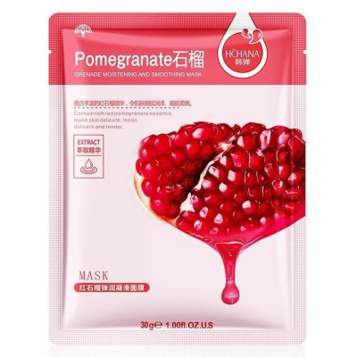 Тканевая маска для лица с экстрактом граната HCHANA Pomegranate 30 г