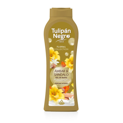 Гель для душа Tulipan Negro Floral Янтарь и сандал, 650 мл
