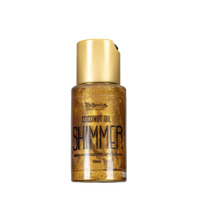 Масло кокосовое для загара с шиммером Shimmer Coconut Oil SPF15 50 мл Top Beauty