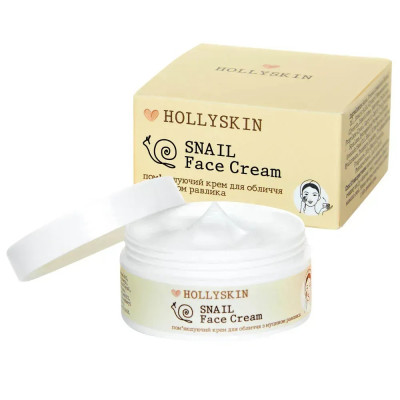 Крем для лица смягчающий с муцином улитки HOLLYSKIN Snail Face Cream 50 мл