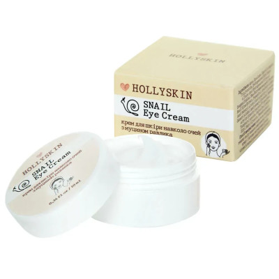Крем для кожи вокруг глаз с муцином улитки HollySkin Snail Eye Cream, 10 ml