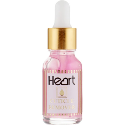 Гель кислотный розовый для удаления кутикул HEART Cuticle Remover 15мл