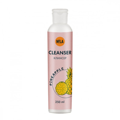 Рідина для зняття липкого шару і очистки пензлів від гелю Nila cleanser 250 мл Ананас