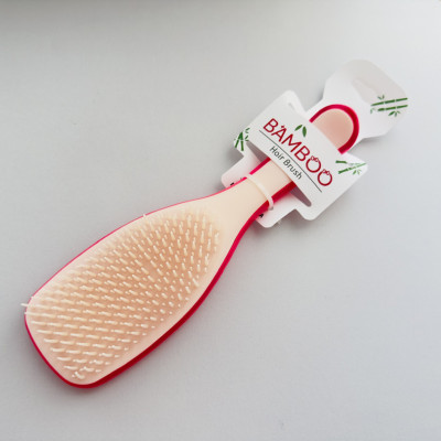 Расчёска для волос матовая Bamboo Wet Detangle №3