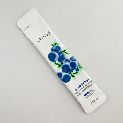 Маска для лица ночная с экстрактом черники Bioaqua Blueberry Arbutin Mask 4ml