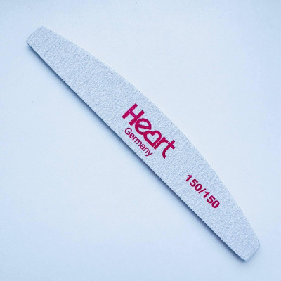 Пилка для ногтей Heart Half полумесяц 150/150