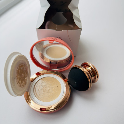 Увлажняющий тональный крем-кушон Bogenia Velvet СС Cream BG601 №03
