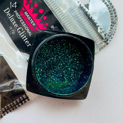Зеркальная пудра для втирки Deluxe Glitter Master 14