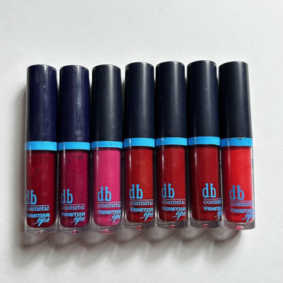Набір рідких помад DB Cosmetic Venetian Lips TESTER (7шт)