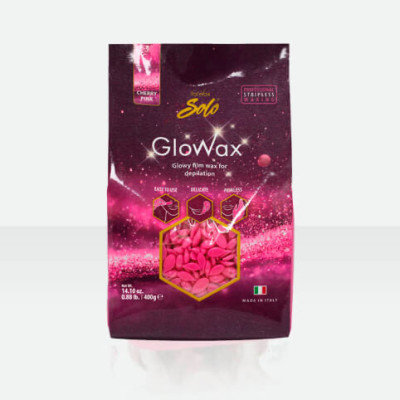 Віск для депіляції плівковий ItalWax GloWax Solo Рожева вишня 100г