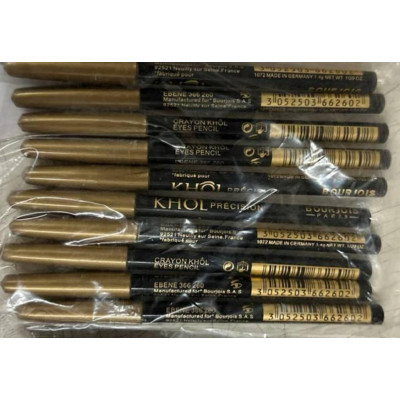 Карандаш для глаз черный Crayon Khol (черный корпус, золотой колпачок)