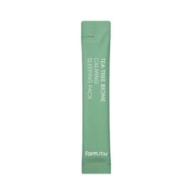 Заспокійлива нічна маска-стік для обличчя FarmStay Tea Tree Biome Calming Sleeping Pack 4mll