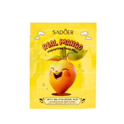 Маска тканевая фрукты с экстрактом манго Sadoer Real Mango Moisturizing Facial Mask