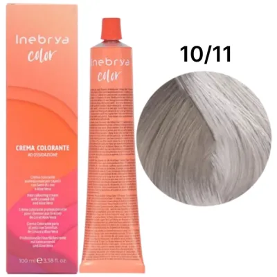 Крем-краска Inebrya Color 10/11 platinum blonde pla крем-фарба 10/11 платиновий світло інтенс попеля 100ml