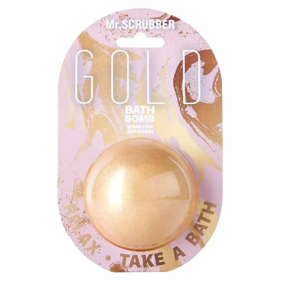 Бомбочка для ванны Gold Mr.SCRUBBER 200 г